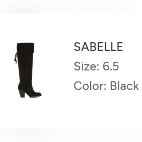 Black Suede Over the Knee Boots Size 6.5 - Picture 2 of 11